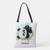 Sacs nommés faits sur commande de pandas mignons (Dos)