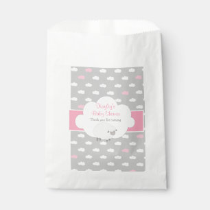 Sacs pelucheux de faveur de baby shower de moutons