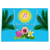 Sacs personnalisés de cadeau pour le Hawaïen Luau (Devant)