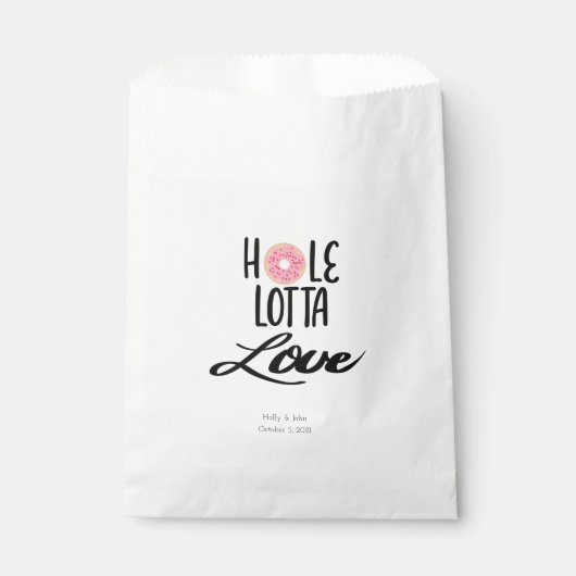 Sacs personnalisés "Hole Lotta Love" Donut Favoris (Devant)