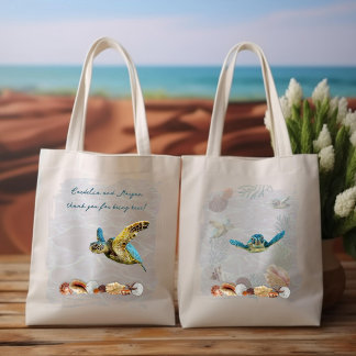 Sacs pour hôtel Faveurs de mariage Tortues de mer