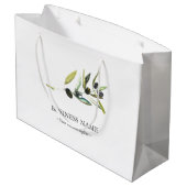 Sacs pour petites entreprises Aquarelle Olive Bran (Dos Angle)