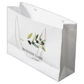 Sacs pour petites entreprises Aquarelle Olive Bran (Devant Angle)