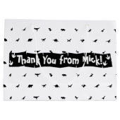 Sacs préférés à thème Dino : Noir avec Dinosaur bl (Dos)