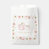 Sacs préférés Baby shower Citrouille rose (Devant)