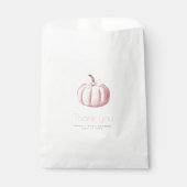 Sacs préférés Baby shower Citrouille rose (Devant)