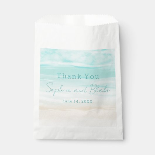 Sacs préférés de mariage Abstrait moderne de plage (Devant)