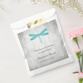 Sacs préférés de mariage de libellules turquoises (Scellé)