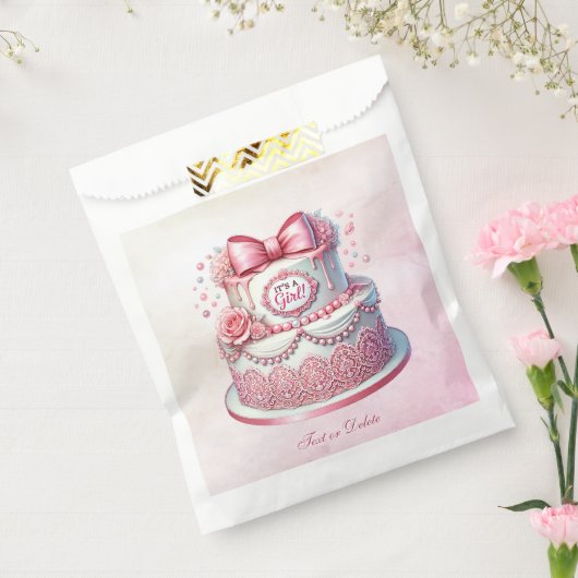 Sacs préférés Gâteau Rose de Bow (Scellé)