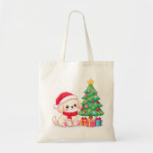 Sacs Tote de Noël pour Amoureux de Chiots (Devant)