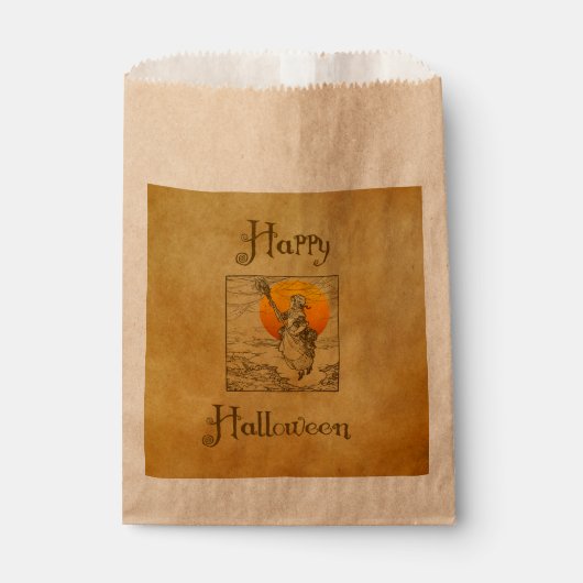 Sacs vintage Halloween Witch Favoriser (Devant)