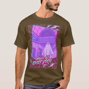 Sad 1980s Vaporwave plaat Ghost Aesthetisch re T-shirt