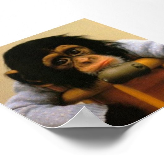 Sad-aap afbeelding poster (Hoek)