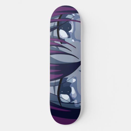 Sad Anime Eyes Skateboard Deck (Voorkant)