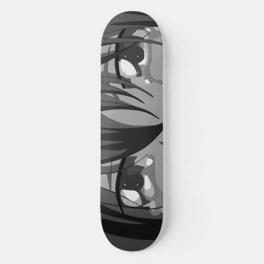 Sad Anime Eyes Skateboard Deck (Voorkant)