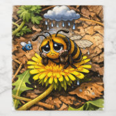 Sad Bee Wijn Etiket (Enkel label)