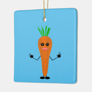 Sad Carrot van Kenneth Yoncich Keramisch Ornament