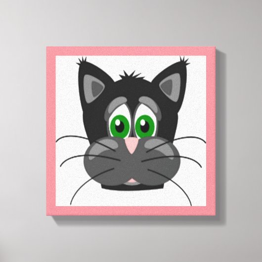 SAD CAT CANVAS AFDRUK (Voorkant)