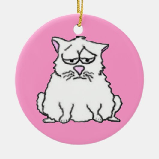 Sad Cat Ornament (Voorkant)