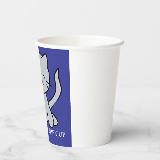 Sad cat papieren bekers (Links)