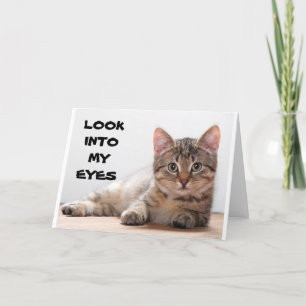 SAD CAT VOOR MISSING "UW BIRTHDAY" KAART