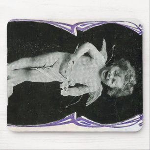 Sad Cherub Angel Print Muismat