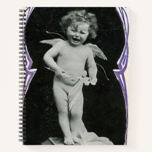 Sad Cherub Angel Print Notitieboek