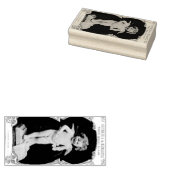 Sad Cherub Angel Print Rubberstempel (Gestempeld)