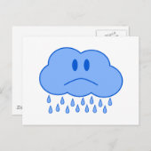 Sad Cloud Briefkaart (Voorkant / Achterkant)