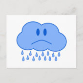 Sad Cloud Briefkaart (Voorkant)