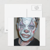 Sad Clowns Scary Clown Face Painting Briefkaart (Voorkant / Achterkant)