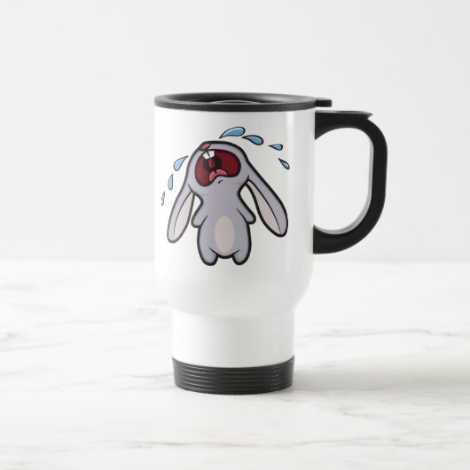Sad Crying Rabbit | Bawling Bunny Reisbeker (Rechts)