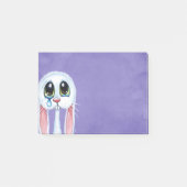 Sad Crying White Rabbit Illustration Post-it® Notes (Voorkant)