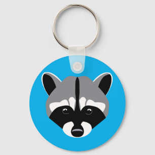 Sad Cute Raccoon Sleutelhanger