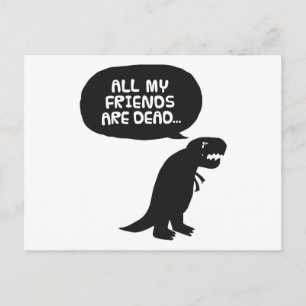 Sad Dinosaur Briefkaart