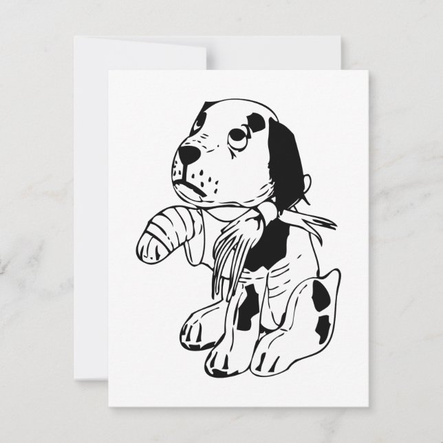Sad Dog met gebroken been (Voorkant)