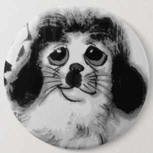 SAD DOG RONDE BUTTON 6,0 CM