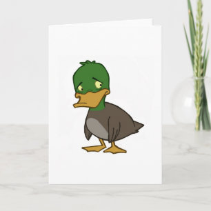 Sad Duck Card (Blank binnen) Kaart