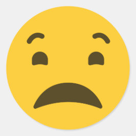 Sad Emoji Ronde Sticker