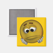 Sad Emoticon Magneet (Voorkant / Achterkant)