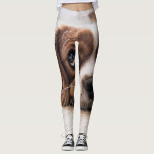 Sad-Eyed Cocker Spaniel Dog Leggings