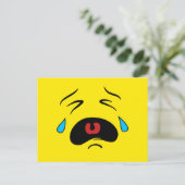 Sad Face Emoji Briefkaart (Staand voorkant)