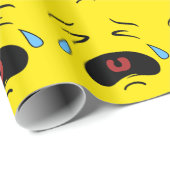 Sad Face Emoji Cadeaupapier (Rol Hoek)