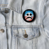 Sad Face Obama Logo Ronde Button 5,7 Cm (In situ)