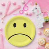Sad Face Papieren Bordje (Feest)