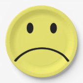 Sad Face Papieren Bordje (Voorkant)