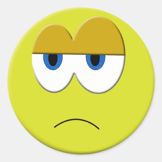 Sad Face Sticker (Voorkant)