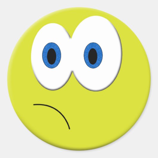 Sad Face Sticker (Voorkant)