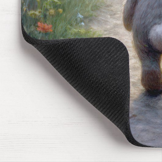 Sad Floppy-eared Rabbit With a Blanket Muismat (Hoek)