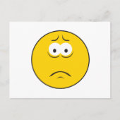 Sad Frowning Face Briefkaart (Voorkant)